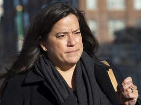 Liberal MP Jody Wilson-Raybould leaves the Parliament buildings following Question Period in Ottawa, Tuesday, Feb. 19, 2019.