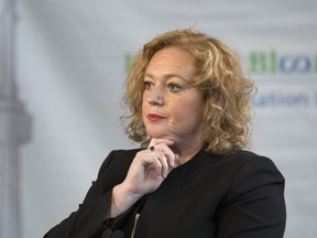 Lisa MacLeod, Ontario's Minister of Children, Community and Social Services, looks on during an announcement in Toronto, on Wednesday, February 6, 2019.
