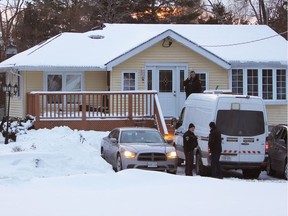 Kingston police and Ontario Provincial Police at 966 Cottage Farms Rd. on Thursday, Feb. 14, 2019.