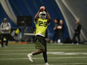 Jamie Harry, who ran a 4.79-second 40-yard dash at the CFL Combine Sunday at the University of Toronto, was interviewed by the Ottawa Redblacks Saturday. We sat in and got some insight on the kind of questions the players are asked in these sessions.