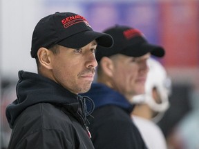 Ottawa Senators Development coach Chris Kelly during an informal pre-training camp skate at the Bell Sensplex. September 11, 2018.