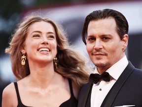 Amber Heard and Johnny Depp.