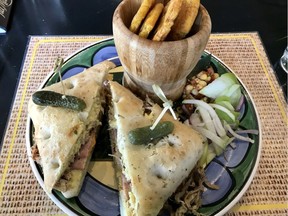 Cubano pulled pork sandwich at Bistro Alegria in Gatineau's Hull sector.