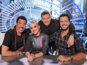 Lionel Richie, Katy Perry, Ryan Seacrest and Luke Bryan.