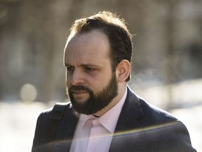 Joshua Boyle arrives at court in Ottawa on Monday, March 25, 2019.