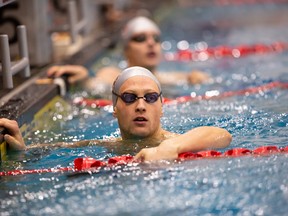 Davide Casarin has won six medals, including two gold, at the U Sports swimming championships during his two years at the U of Ottawa.  Greg Mason/uOttawa Gee-Gees