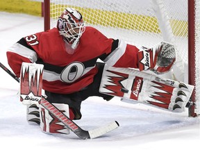 Ottawa Senators goaltender Anders Nilsson.