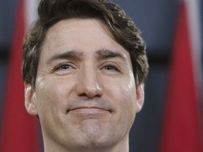 Prime Minister Justin Trudeau holds a news conference in Ottawa on Thursday March 7, 2019.