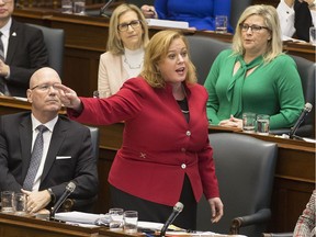 Social Services Minister Lisa MacLeod in question period at Queen's Park on Wednesday March 6, 2019.