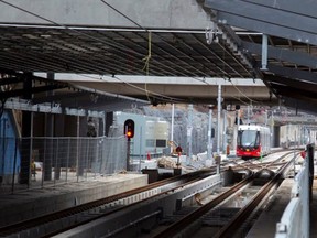 Tunney's Pasture Station From track level.