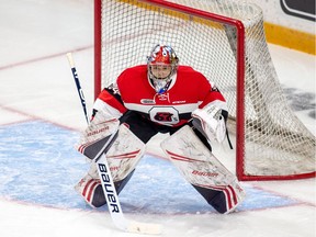 Ottawa 67's goalie Mike DiPietro has a Memorial Cup but has yet to win a playoff series in junior hockey.