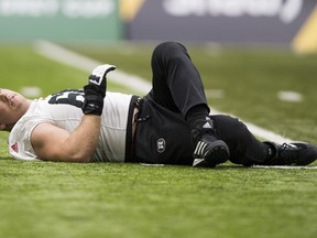 Ottawa Redblacks Nolan MacMillan was listed as "retired" in league transactions on Wednesday. (GREG SOUTHAM/Postmedia)