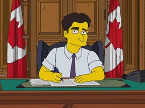 Prime Minister Justin Trudeau will be portrayed in Sunday's Canadian-themed episode of The Simpsons" which is titled D'Oh Canada.