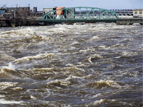 The Chaudière Bridge has been closed due to high water on the Ottawa River.