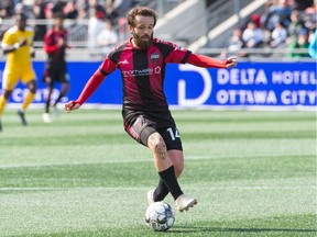 Ottawa Fury FC midfielder Charlie Ward has already connected for 102 passes and is 93 per cent in passing accuracy.