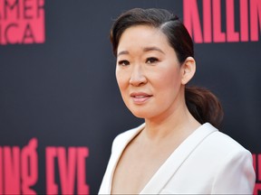 Sandra Oh attends the premiere of BBC America and AMC's "Killing Eve" Season 2 at ArcLight Hollywood on April 1, 2019 in Hollywood, Calif. (Amy Sussman/Getty Images)