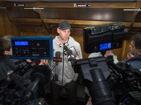 Craig Anderson talks to the media as the Senators' 2018-2019 season ends.
