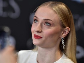 Sophie Turner attends the "Game of Thrones" Season 8 screening at the Waterfront Hall in Belfast, Northern Ireland, on Friday, April 12, 2019.