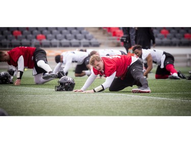 #17 Danny Collins during the Ottawa Redblacks training camp that kicked off Sunday May 19, 2019, at TD Place.