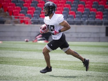 #19 Nate Behar during the Ottawa Redblacks training camp that kicked off Sunday May 19, 2019, at TD Place.