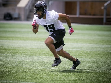 #19 Nate Behar during the Ottawa Redblacks training camp that kicked off Sunday May 19, 2019, at TD Place.