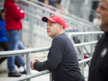 The Ottawa Redblacks training camp kicked off Sunday May 19, 2019, at TD Place. Redblacks coach Rick Campbell greet the fans out to see the training day.