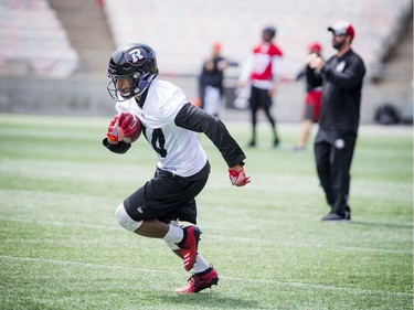 #74 Jordan Bouah during the Ottawa Redblacks training camp that kicked off Sunday May 19, 2019, at TD Place.