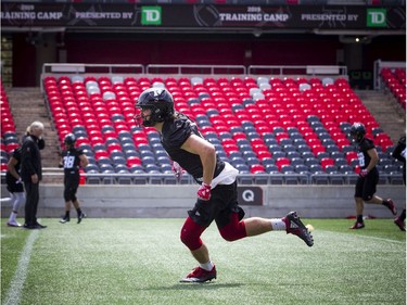 #6 Antoine Pruneau during the Ottawa Redblacks training camp that kicked off Sunday May 19, 2019, at TD Place.