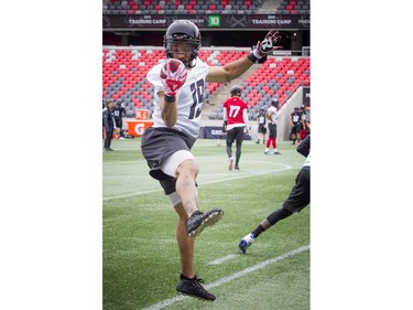 #19 Nate Behar during the Ottawa Redblacks training camp that kicked off Sunday May 19, 2019, at TD Place.