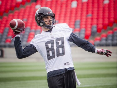 #88 Brad Sinopoli during the Ottawa Redblacks training camp that kicked off Sunday May 19, 2019, at TD Place.