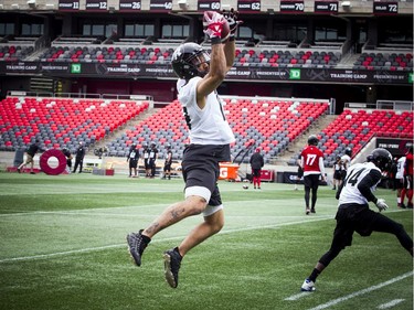 #19 Nate Behar during the Ottawa Redblacks training camp that kicked off Sunday May 19, 2019, at TD Place.