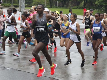 Runners take part in the marathon at the Ottawa Race Weekend on Sunday, May 26, 2019.