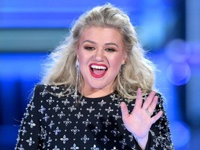 Host Kelly Clarkson speaks onstage during the 2019 Billboard Music Awards at MGM Grand Garden Arena on May 01, 2019 in Las Vegas, Nevada.