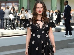 Keira Knightley attends the Chanel Cruise 2020 Collection : Photocall In Le Grand Palais on May 03, 2019 in Paris, France.