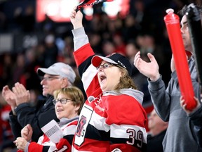 Ottawa fans, who packed TD Place, cheered loudly for the home team as it went ahead 2-0 in the first, May 2, 2019.