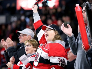 Ottawa fans, who packed TD Place, cheered loudly for the home team as it went ahead 2-0 in the first.