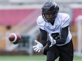 WR Taj Williams during Ottawa Redblacks Rookie Camp at TD Place on May 15, 2019.