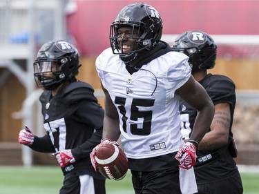 Ottawa Redblacks WR Dominique Rhymes during training camp at TD Place on May 21, 2019.