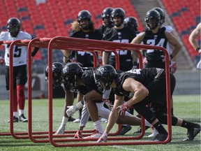 Ottawa Redblacks practice on Saturday, May 25, 2019.