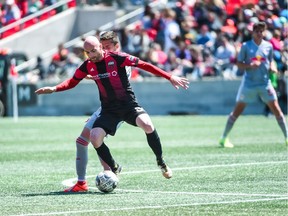 USL Championship match between the Ottawa Fury FC and New York Red Bulls II at TD Place Stadium in Ottawa, ON. Canada on May 08, 2019.