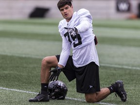 Mexican wide reciever Guillermo Villalobos has watched video and likes what he sees of the CFL. (Errol McGihon/Postmedia  
Errol McGihon)