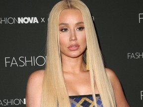 Iggy Azalea attends the Fashion Nova x Cardi B Collaboration launch event in Hollywood, Calif., on Nov. 14, 2018.