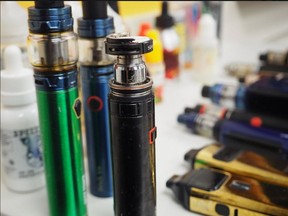 Since November enforcement action has been taken against some 130 students in regards to vaping on school grounds. These are just some of the vapes and vape products confiscated by schools and turned over to By-law.