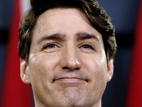 Prime Minister Justin Trudeau holds a news conference in Ottawa, Thursday March 7, 2019. THE CANADIAN PRESS/Fred Chartrand ORG XMIT: FXC114