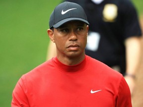 Tiger Woods of the United States walks the sixth hole during the final round of the Masters at Augusta National Golf Club on Sunday, April 14, 2019 in Augusta, Georgia.