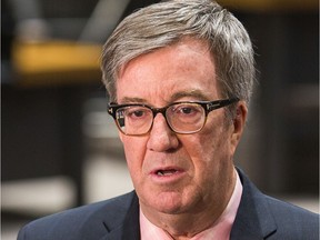 Mayor Jim Watson says cutting four per cent from the city's combined operating and capital budget would mean finding about $150 million in savings and mean 'significant cuts in services and laying off people, plain and simple, because the bulk of our budget is labour costs.'