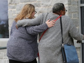 Kirsten Pemberton, left, enters the Lennox and Addington County Court House inon Monday, Dec. 3, 2018 for a pre-trial court appearance. The Napanee area woman pleaded guilty to infanticide on Monday, June 10, 2019. Meghan Balogh/The Whig-Standard/Postmedia Network