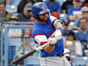 FILE: The Ottawa Champions' Matt Foley hits the ball during a home game.