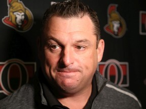 D.J. Smith, Head Coach of the Ottawa Senators.