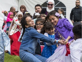 A tug-of-war was one of the games people enjoyed at the Abraar School on Tuesday to celebrate Eid al-Fitr. The event was being hosted by the Muslim Association of Canada.